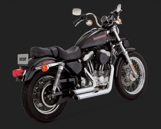 Vance & Hines Shortshots Staggered In Chrome For Harley Davidson 1999-2003 Sportster Motorcycles (17223)