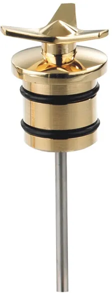 Kustom Tech Brass Oil Tank Plug Spinner Style For Up Until 1999 (10-008)