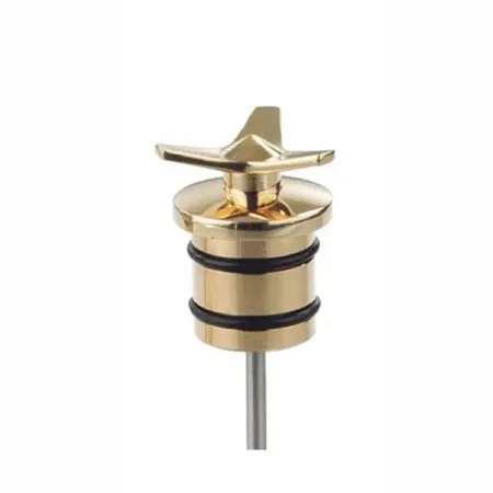 Kustom Tech Brass Oil Tank Plug Spinner Style From 2000-Up (10-009)
