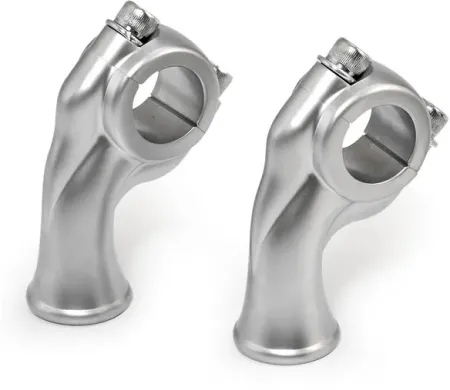 Kustom Tech Deluxe Risers In Satin Chrome Finish (05-106)