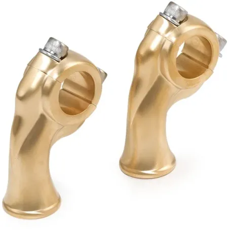 Kustom Tech Deluxe Risers In Satin Brass Finish (05-101)