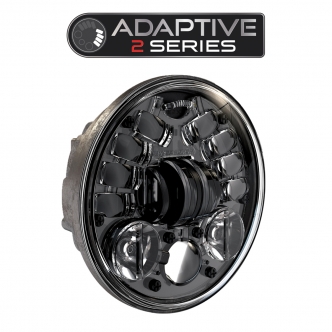 J.W. Speaker 8690 LED Adaptive Series 2 Headlight With Black Bezel 5.75 Inch (14.5cm) (0555091)