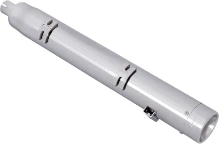 Rinehart Racing 4 Inch Touring Slip-Ons In Chrome With Chrome End Caps For 2014-2019 Indian Chieftain & Roadmaster Motorcycles (500-0502C)