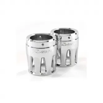 Rinehart Racing 4 Inch Merge End Caps In Chrome Finish (Pair) (900-0121)