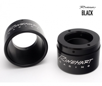 Rinehart Racing 4 Inch Classic Black End Caps (Pair) (900-0100)