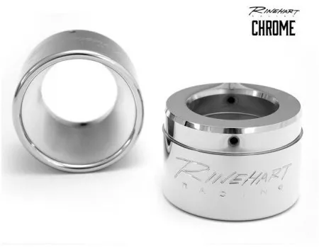 Rinehart Racing 4 Inch Classic Chrome End Caps (Pair) (900-0101)