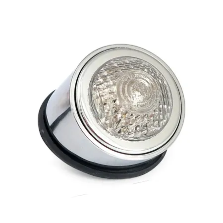 Doss Old School I LED Taillight Clear Lens, No License Plate Light in Chrome Finish (011737212)