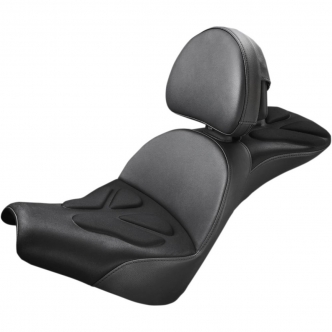 Saddlemen Seat Explorer G-Tech With Backrest in Black For 2018-2020 FXBB Street Bob & FXST Standard Models (818-30-03011)