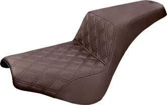 Saddlemen Seat Step Up LS Front Lattice in Brown For 2018-2023 FXBB Street Bob & FXST Standard Models (818-30-172BR)