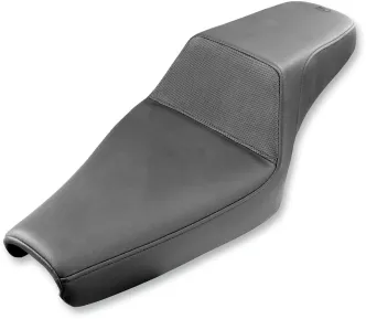 Saddlemen 2-Up Seat Step Up Front/Rear Vinyl/Saddlegel in Black For 2004-2020 Harley Davidson Sportster (3.3G Tank) Models (807-11-174)