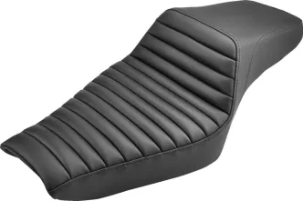 Saddlemen 2-Up Seat Step Up Front/Rear Saddlehyde/Saddlegel in Black For 2004-2020 Harley Davidson Sportster (4.5G Tank) Models (807-03-171)