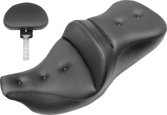 Saddlemen Roadsofa-PT Extended Reach With Drivers Backrest For 2008-2023 Harley Davidson FLHR, FLHT, FLHX & FLTR Touring Models (808-07B-183BR)