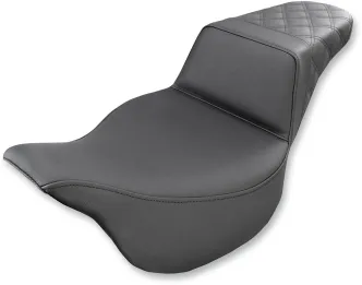 Saddlemen Step-Up LS Seat Rear Only in Plain Black For 2008-2023 Harley Davidson FLHR, FLHT, FLHX & FLTR Touring Models (808-07B-173)