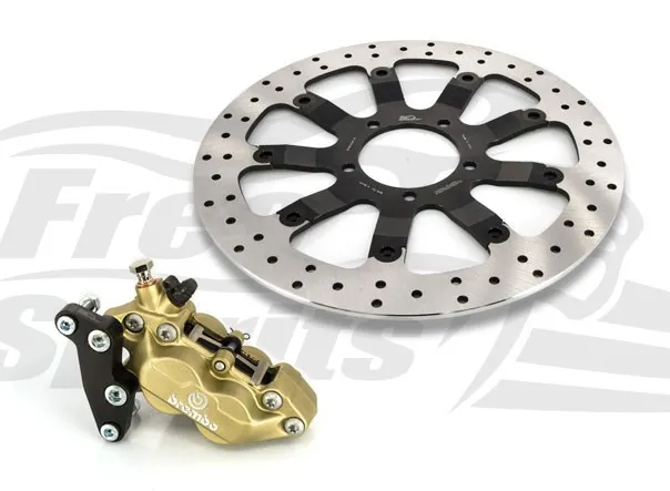 Free Spirits Bolt-In Upgrade 4 Piston Gold Caliper & Braking