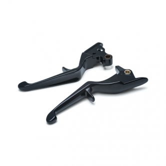 Kuryakyn Trigger Levers In Gloss Black Finish For Harley Davidson 2015-2017 Softail Motorcycles (1836)