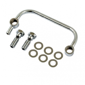 Doss Aircleaner Breather Kit With 1/2-13 Threaded Breather Bolts in Chrome Finish For 1993-1999 Big Twin (Excluding 1999 Dyna & FLT) With Custom Air Cleaner Models (ARM764005)