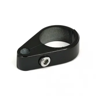Doss Throttle Cable Clamps, Smooth 1 Inch ID, 1 Hole 6mm in Black Finish (51-608BK)