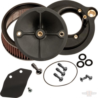 S&S Stealth Air Cleaner, Stock Bore Throttle Body Without Cover For 2017-2020 Touring Models & 2017-2020 M8 Softail Models (170-0354C)