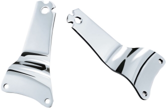 Kuryakyn Fixed Mounting Plates In Chrome Finish For Use With Touring Seats Of More Than 6 Inch Thick Measured At Front Of Passenger Seat For Harley Davidson 2009-2013 Touring Motorcycles (1666)