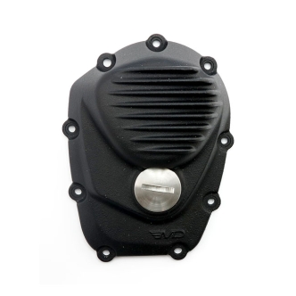 EMD Ribbed Cam Cover in Black Finish For 2017-2020 Touring, 2018-2020 Softail Models (CCM8/R/B)