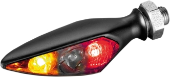 Kellermann Rhombus S DF Dark RR in Black Finish Right Rear Taillight, Brake And Turn Signal in One With Strongly Tinted Glass 35x11.5x11.5mm (169.100)