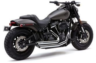 Cobra Speedster Slashdown 2-2 Exhaust System In Chrome For Harley Davidson 2018-2023 Softail Fat Bob Motorcycles (6864)