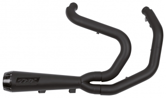 Two Brothers Racing 2-Into-1 Exhaust Systems Competition-S Muffler With Carbon Fiber End Cap in Ceramic Black Coated Finish For 2004-2013 XL Sportster Models (005-4110199-B)