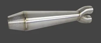 Two Brothers Racing 2-Into-1 Generation II Exhaust In Raw Finish For 2018-2024 Sport Glide, Heritage & Low Rider ST Models (005-4970199-SG)