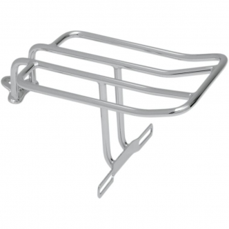 Drag Specialties Fender Luggage Rack For 06-17 FXD With Conventional Licence Plate Mount In Chrome (1510-0158)