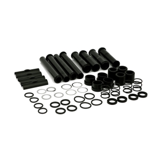 Doss Complete Pushrod Cover Kit For 2004-2021 XL; 2008-2012 XR1200 In Black (ARM901409)