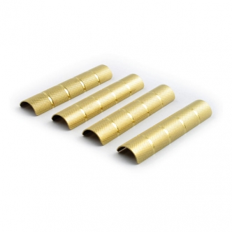 Paughco Knurled Pushrod Cover Retainers For 40-99 B.T Models (Excl. Panhead & TC) In Brass (ARM457209)