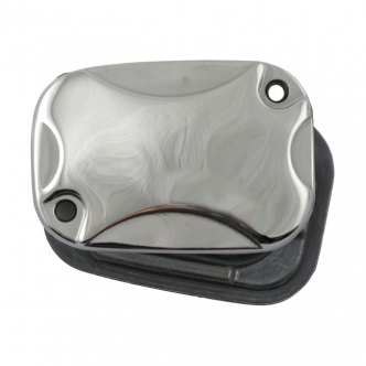 DOSS Brake Master Cylinder Cover In Chrome Fluid Ex Style For Harley Davidson 2008-2013 Touring Motorcycles (ARM606009)