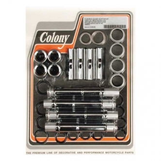 Colony Pushrod Cover Kit With Adapter For 91-03 XL In Chrome (ARM043989)
