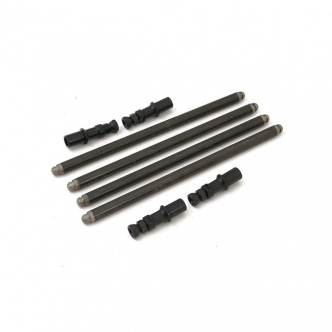 Doss Chrome Moly Pushrod Kit Solid For 1966-1984 Shovel (With Adjustable Type Adapters) (ARM503505)