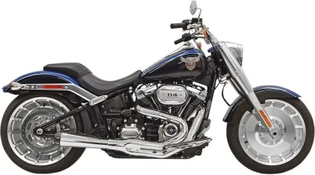 Bassani Exhaust System Road Rage III 2-Into-1 in Chrome Finish 2018-2024 Softail Fat Boy, Breakout & FXDR (1S62R)