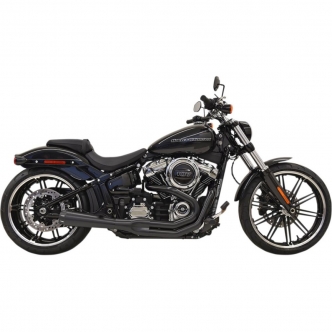 Bassani Exhaust System Road Rage III 2-Into-1 in Black Finish For 2018-2023 Softail Fat Boy, Breakout & FXDR (1S62RB)