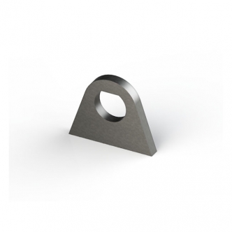 DOSS Laser Cut Steel Mounting Tab S235 JR3 Steel, 6mm Thick, B= 50mm, L= 40mm For Ignition (ARM389165)