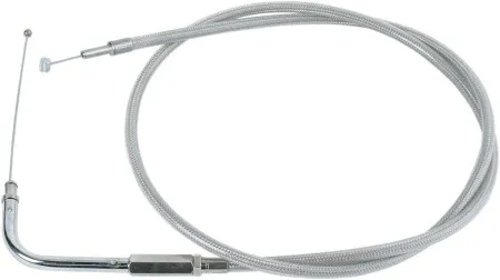 Drag Specialties 39.5 Inch Braided Stainless Steel Throttle Cable For 96-98 FLHR - Replaces 56523-02 (5332100B)