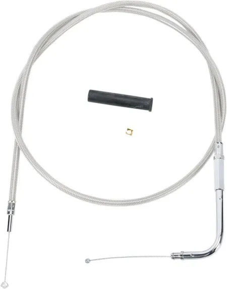 Drag Specialties 41.75 Inch Braided Stainless Steel Throttle Cable For 96 FLTCU/I; 96-98 FLHTC/I, FLHTCU/I & 98 FLTR/I - Replaces 56357-96 (5332300B)