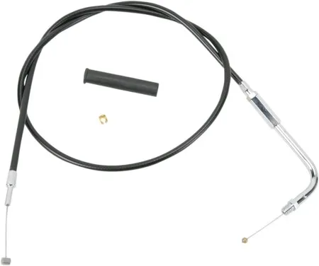 Drag Specialties 38 Inch Black Vinyl Throttle Cable For 90-93 FLHR; 90-95 FLTCU/FLHTCU/FLHTC & 95 FLHT - Replaces 56327-90 (4330600B)