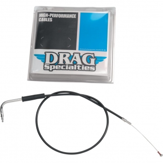 Drag Specialties 38 Inch Black Vinyl Idle Cable For 90-93 FLHS; 90-95 FLTCU/FLHTC/FLHTCU & 95 FLHT - Replaces 56328-98 (4340600B)