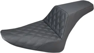 Saddlemen Seat Step Up LS Front Lattice in Black For 2012-2017 Softail Slim/S Models (812-26-172)
