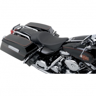 Drag Specialties Smooth Low-Profile Solo Seat With Forward Positioning For 99-07 FLHR, 06-07 FLHX Models (0801-0730)