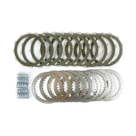Belt Drives LTD High Performance Kevlar Clutch Plate Kit Including 10 Kevlar Friction, 9 Steel Drive Plates, 5 Zero Collapse Coil Type Clutch Springs For 2002-2007 V-Rod Models (VRXP-7)