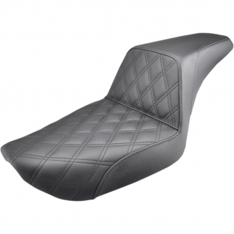 Saddlemen Lattice Stitch Style Black 2-Up Seat For 1996-2003 FXD (Except FXDWG) Models (896-04-172)