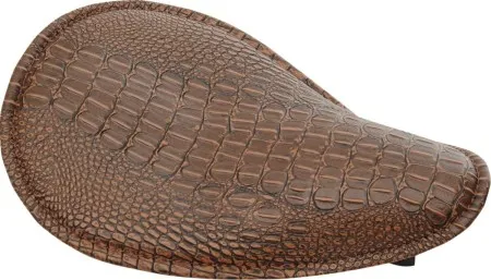 Drag Specialties Brown Small Low-Profile Spring Solo Seats Alligator Style (0806-0096)