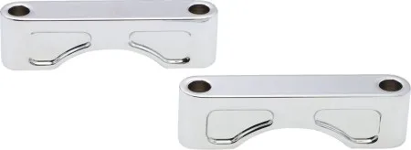 Klock Werks Tire Hugger Front Fender Mounting Blocks In Chrome For Harley Davidson 1999-2013 Touring Motorcycles with 21 Inch Front Wheels (1410-0027)