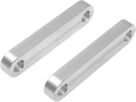 Klock Werks Tire Hugger Front Fender Mounting Blocks In Chrome For Harley Davidson 2000-2017 Softail Motorcycles With 16 & 18 Inch Front Wheels (Excludes Springers) (1410-0033) 