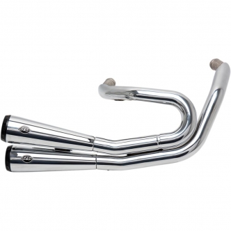 S&S Cycle Exhaust System 2-2 Grand National In Chrome For 2018-2022 Fat Bob FXFB/FXFBS Models (550-0761)
