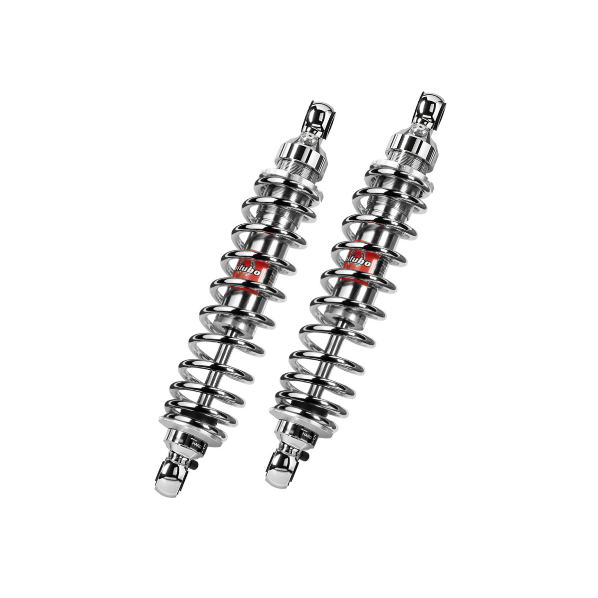 Bitubo WME Series Shocks 12 Inch (305mm) In Chrome Finish For Harley